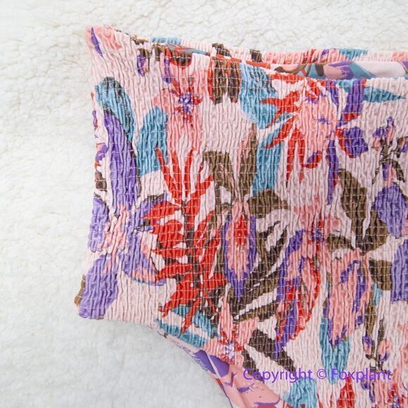 NEW Free People Citrine Dakota  aloha blooms floral bikini bottom, size M - Picture 9 of 13
